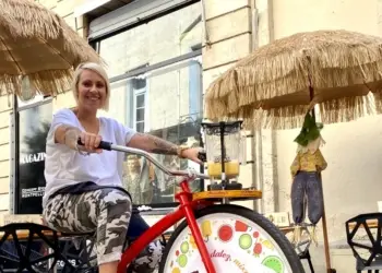On a testé le vélo à smoothie chez Amandeous