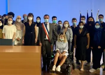 Reçus à la mairie pour leur mention très bien au bac