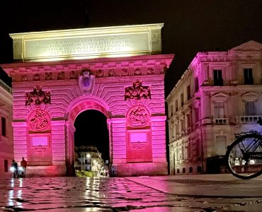 Montpellier by night pour Octobre Rose