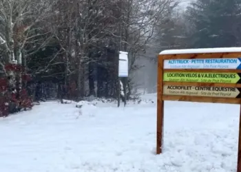Les premières neiges sur les Cévennes