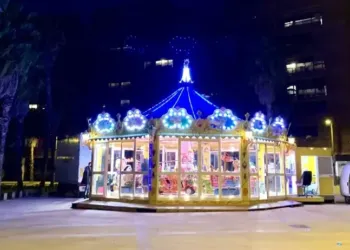 Montpellier : un carrousel installé à Port Marianne