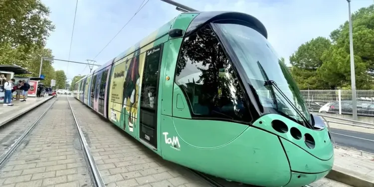 Montpellier : scène de théâtre en plein tram