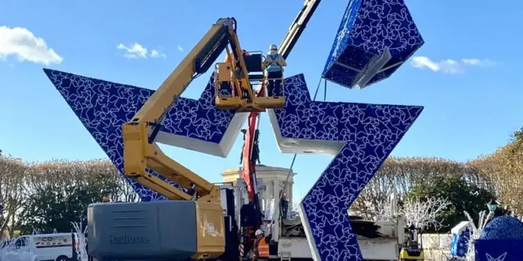 Montpellier : une étoile géante au Peyrou pour les fêtes