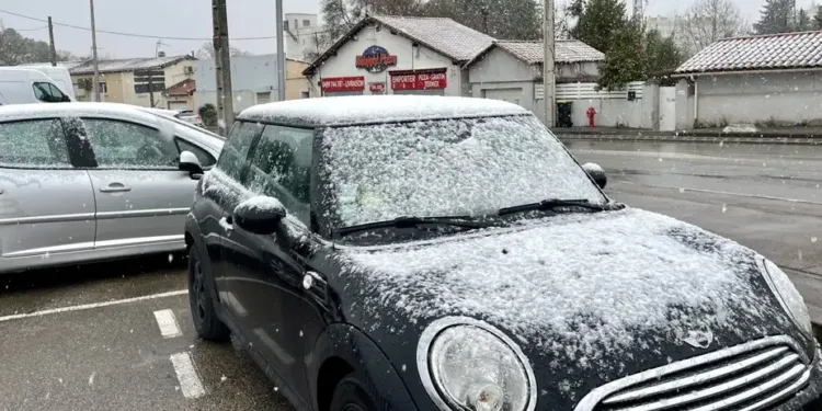 Montpellier : un peu de neige ce lundi !