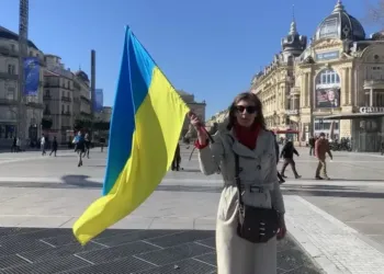 Un rassemblement pour la paix en Ukraine à Montpellier