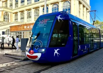 Montpellier : un tram clownesque pour les enfants hospitalisés