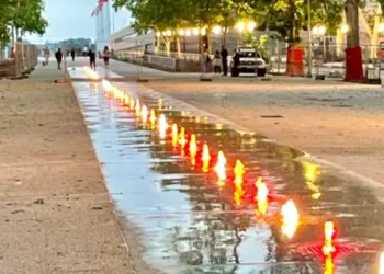 La nouvelle ligne d'eau de l’esplanade inaugurée le 21 juin