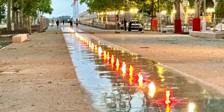 La nouvelle ligne d'eau de l’esplanade inaugurée le 21 juin
