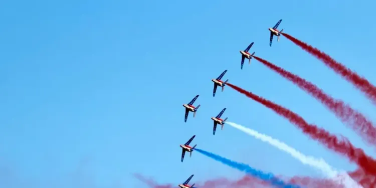 La patrouille de France vient faire un coucou à Palavas