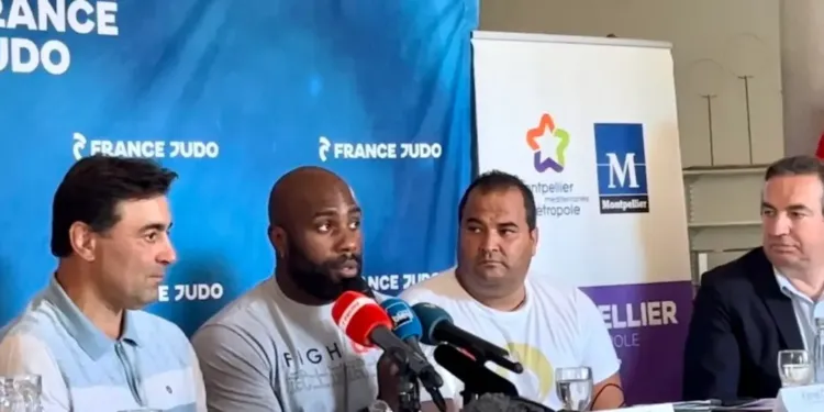 Teddy Riner la star du judo à Montpellier