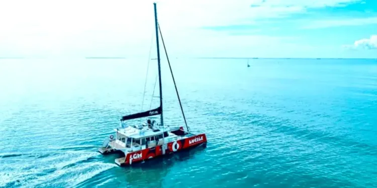 Encore une soirée blanche inoubliable sur le catamaran Lucile
