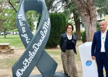 Montpellier : un ruban gris géant pour sensibiliser au cancer du cerveau