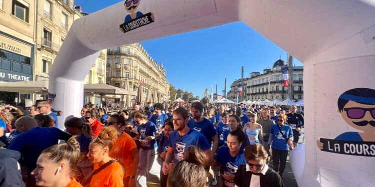 La Courstache Montpellier : Courir pour une moustache et pour une cause