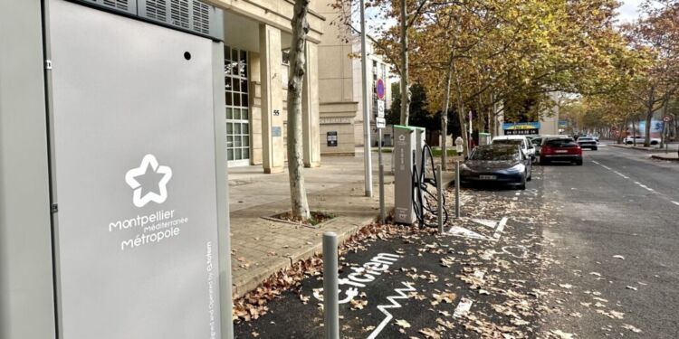 La première station de recharge pour véhicules électriques dans Montpellier