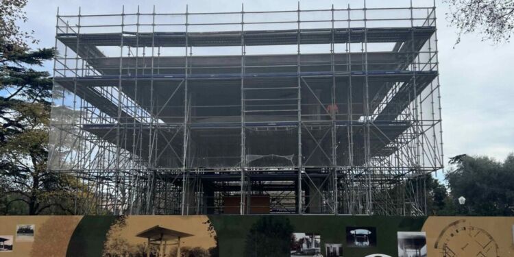 Montpellier : le kiosque Bosc en travaux va retrouver sa fontaine