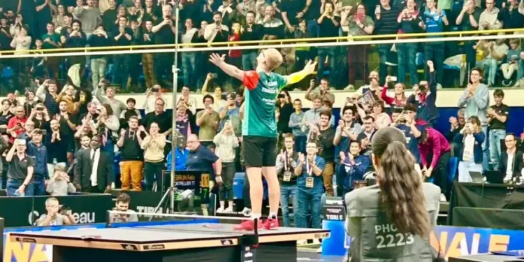 Félix Lebrun sacré champion de France de ping-pong