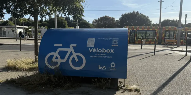 Mise en service de nouveaux vélobox à Montpellier