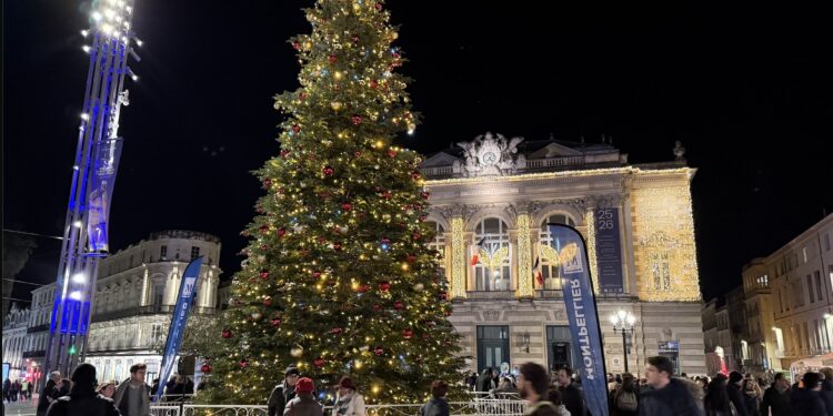 Montpellier s'illumine avec le lancement des illuminations de Noël