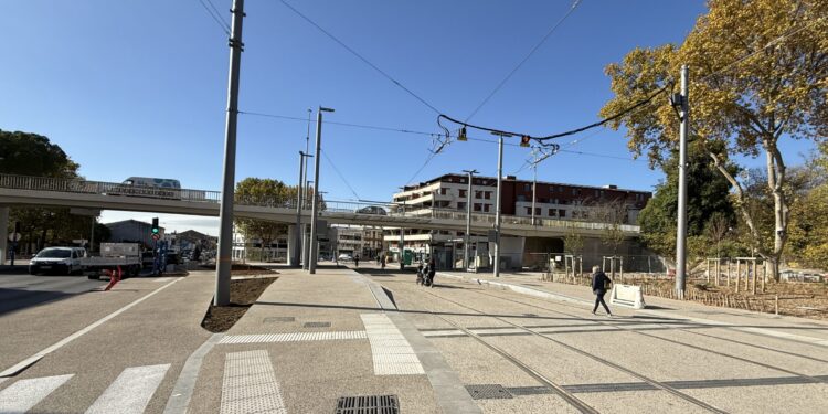 Montpellier : La Place du 8 mai 1945 prête à accueillir la Ligne 5