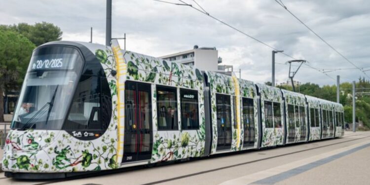 Premiers essais de circulation pour la ligne 5 de tram à Montpellier