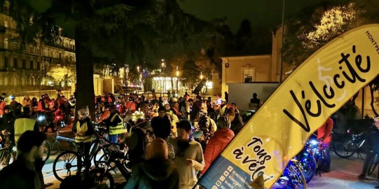 200 personnes pour la vélo parade lumineuse