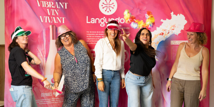 Soirée solidaire Octobre Rose avec AOP Languedoc avec vin et disco chic